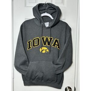 Iowa‎ Hawkeyes Champion Pullover Hoodie Sweatshirt Men's Small Gray Embroidered